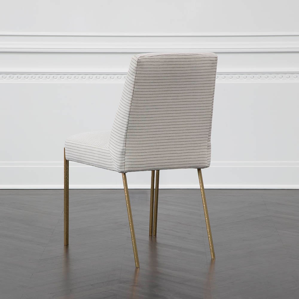 MELANGE DINING CHAIR - BURNISHED BRASS w/ LONDON METAL image number 4